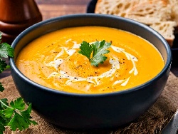 Тиквена морковена крем супа с кокосово мляко - снимка на рецептата